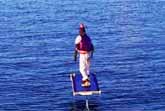 Aladdin Hovering Above The Water