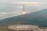 As Seen From A Drone Camera: SpaceX Falcon 9 First Stage Landing