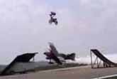Bike Jumps Flying Airplane