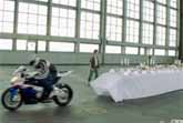 Bike Pulls Off Tablecloth