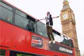 Magician Steven Frayne Levitates Beside London Double-Decker Bus