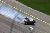 Marco Andretti Spins And Crosses Finish Line Backwards
